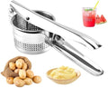 Stainless Steel Potato Ricer & Fruit Juicer - Heavy Duty Hand Press Masher