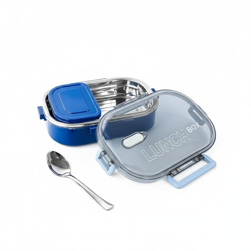 Leakproof Stainless Steel Lunch Box with Compartments & Locking Lid – BPA Free