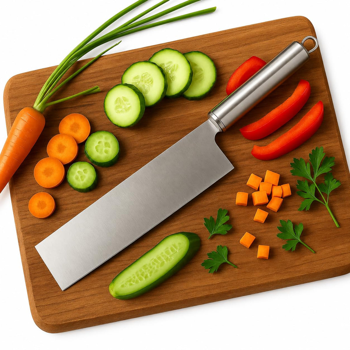 Stainless Steel Vegetable Cleaver Knife, 1Pc | Ultra-Sharp, Multipurpose, Heavy-Duty