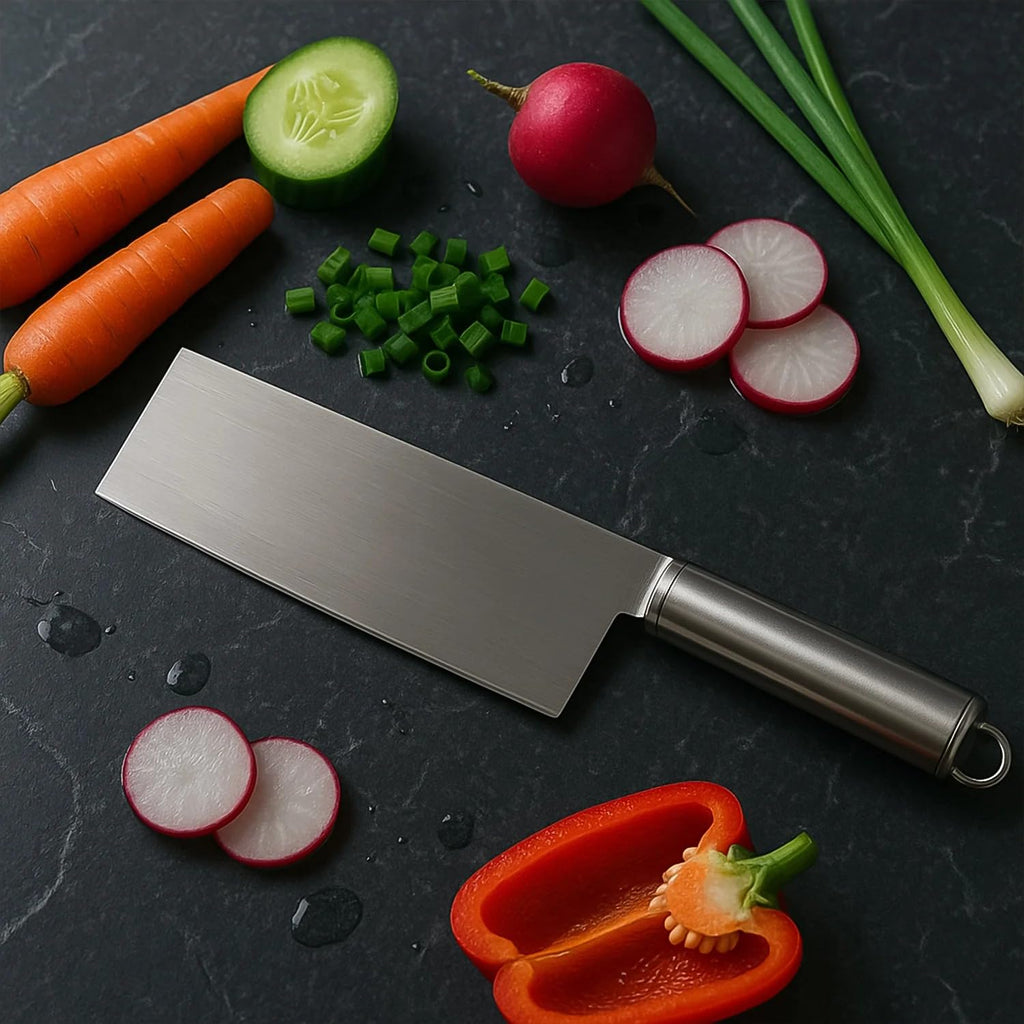 Stainless Steel Vegetable Cleaver Knife, 1Pc | Ultra-Sharp, Multipurpose, Heavy-Duty