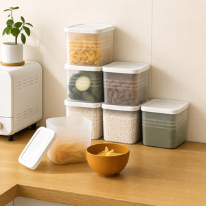 Fridge Storage Boxes (Pack of 6) Freezer & Refrigerator Organizer Containers Kitchen