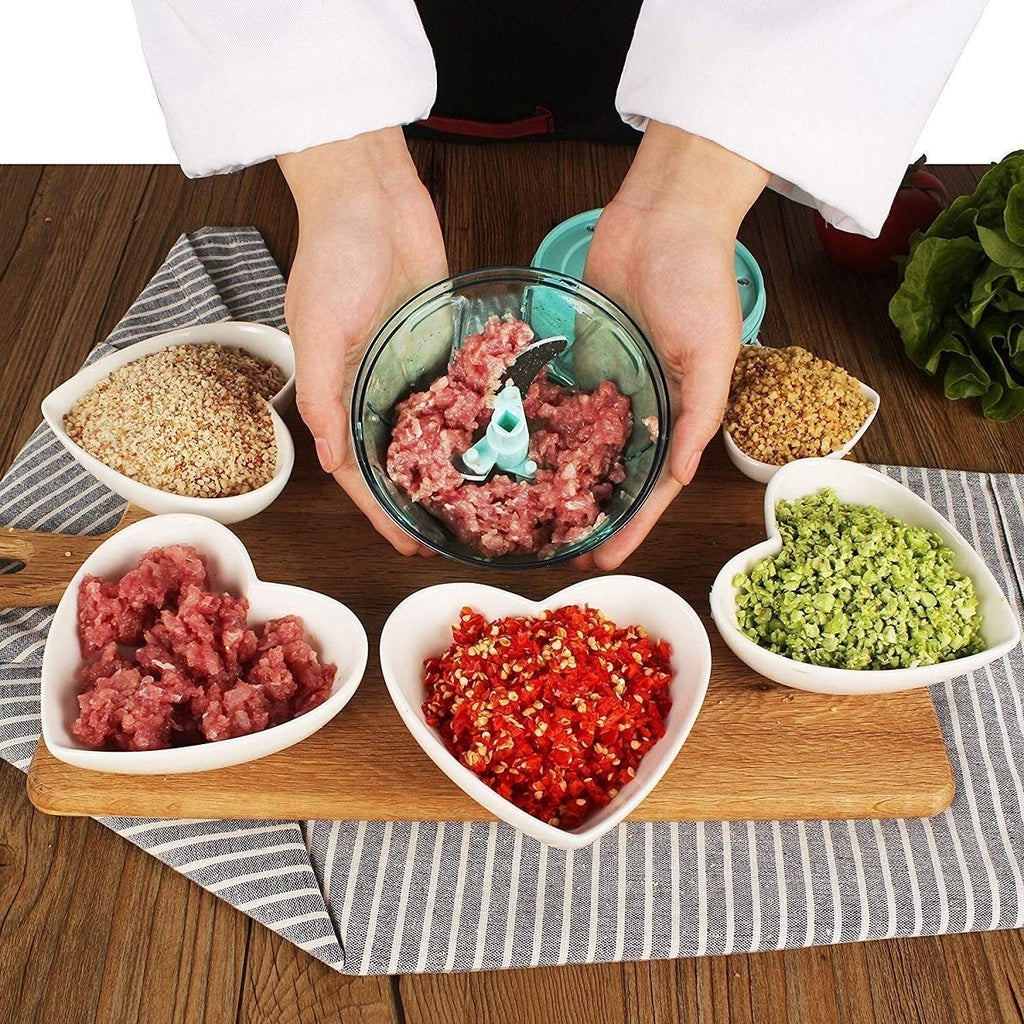 Manual Handy Chopper for Kitchen Use, Pull String Food Chopper