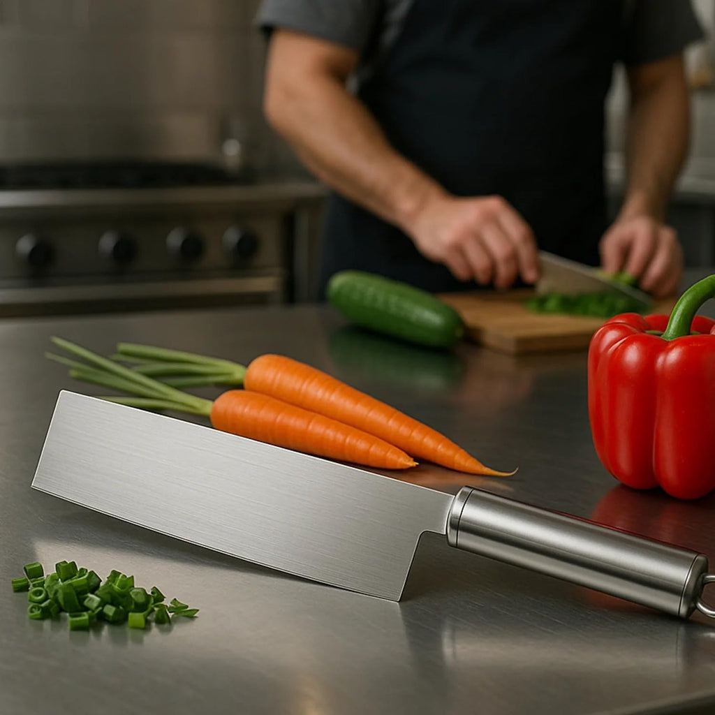 Stainless Steel Vegetable Cleaver Knife, 1Pc | Ultra-Sharp, Multipurpose, Heavy-Duty