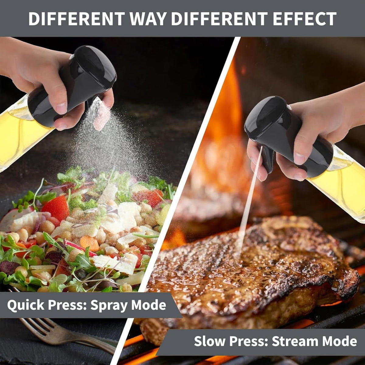 Spray Dispenser Cooking 200ml Olive Oil Spray Bottle Refillable