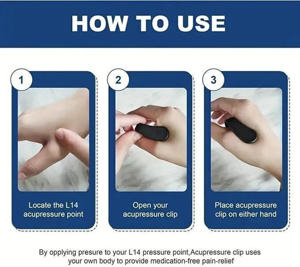 Sugar Control LI4 Acupressure Point Clip Supporting Acupressure Relaxation Bp Monitor Adapter