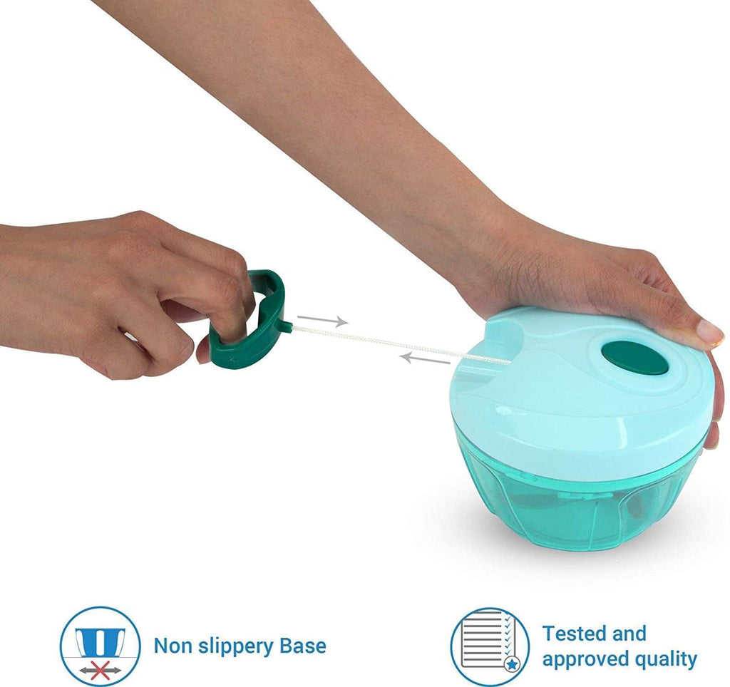 Manual Handy Chopper for Kitchen Use, Pull String Food Chopper