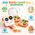 Kids Cat Design Lunch Box with Airtight Lock Lid – BPA Free Plastic Tiffin Box