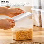 Fridge Storage Boxes (Pack of 6) Freezer & Refrigerator Organizer Containers Kitchen