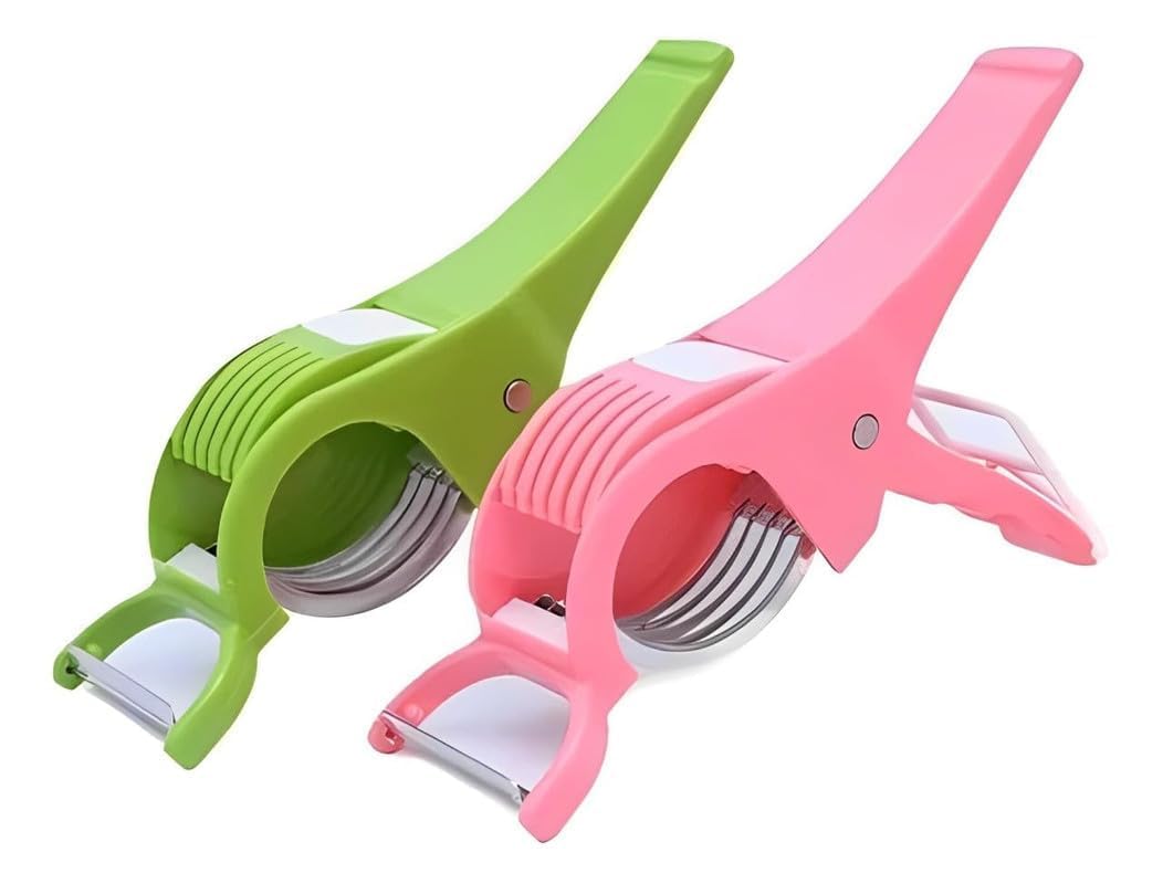 Okra Cutter and Vegetable Slicer with Stainless Steel Blades
